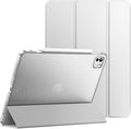 JETech Case for iPad Pro 13-Inch M4 (2024), Slim Stand Hard Back Shell Smart Cover with Auto Wake/Sleep (Silver)