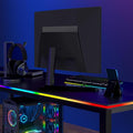 RGB Backlight for PC & Mac, LED Strip Light Sync with Screen Color or Music, Stick to the Edge of Your Desk, LEDs for Desk Gaming, USB Port, Software Control, 6.57ft / 2m