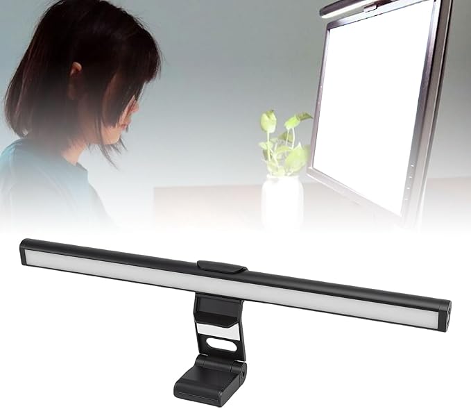 Dpofirs Monitor Light Bar, Eye Care USB Reading Mnitor lamp, LED Computer Lights, 3 Color Desk Light for Home Study Gaming, 3000K, 4000K, 6500K