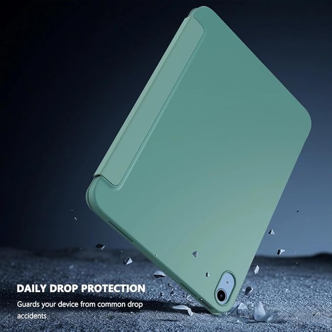 Case for iPad Pro 12.9 Inch 6th/5th/4th/3rd Generation 2022/2021/2020/2018, Slim, Lightweight & Durable Trifold Stand Protective Cover, Support Auto Wake/Sleep, Green
