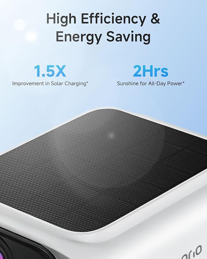 Noorio 2K Solar Security Cameras Wireless Outdoor, 2.4/5G WiFi Camera for Home Security with Fix Solar Panel, Color Night Vision, 2-Way Talk, IP65 Waterproof, Alexa, Surveillance Outdoor, SB400
