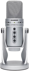 SAMSON G Track Pro USB Microphone with Built in Audio Interface Silver