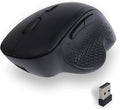 Bluetooth Ergonomic Wireless Mouse,Rechargeable 2.4G Vertical Wireless Mouse, Dual Mode Ergo Optical Mice with Adjustable DPI,Finger Rest for Laptop, Desktop, PC, MacBook, iPad, Mac, Windows(Black)