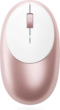 Satechi M1 Wireless Bluetooth Mouse, USB-C Rechargeable, Compact & Portable, for MacBook Air/Pro/Neo, iPad Air/Pro, iPad mini, Mac mini, iMac & Windows - Rose Gold