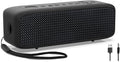 NOBIS Bluetooth Speaker, IP68 Waterproof, Bluetooth 6.0,Portable Speaker Wireless with 20W Loud TWS Stereo Sound, 24H Playtime, Voice Assistant Support, TF Card Slot & AUX Input, for Camping, Travel