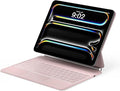 runelk Keyboard Case for iPad Pro 13-inch (M4 2024 / M5 2025), Magic-Style Magnetic Keyboard Case with Multi-Touch Trackpad, Floating Cantilever Stand Compatible with iPad Pro 13 - Pink