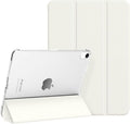 Case for iPad mini 7 (A17 Pro), Slim Smart Trifold Stand for iPad mini 7th/6th Generation 8.3 Inch 2024/2021, Hard PC Translucent Frosted Back Shell Case with Auto Wake/Sleep, White