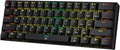Redragon K630 Dragonborn 60% Wired RGB Gaming Keyboard, 61 Keys Compact Mechanical Keyboard with Tactile Blue Switch, Pro Driver Support, Black