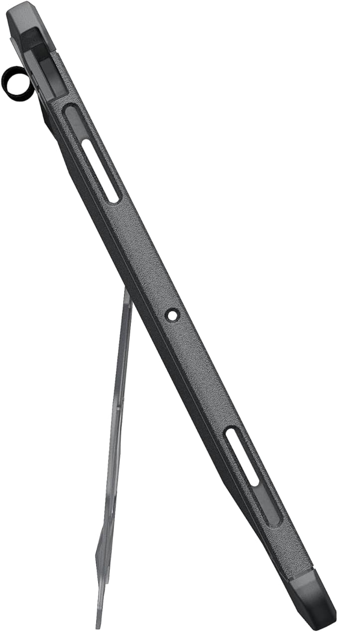 URBAN ARMOR GEAR UAG Designed for iPad Pro 13" 8th/7th Gen 2024-2025 Case A3360 A3361 A3362 - Rugged Transparent Protective Cover with Kickstand and Pencil Holder Scout Plus Ash