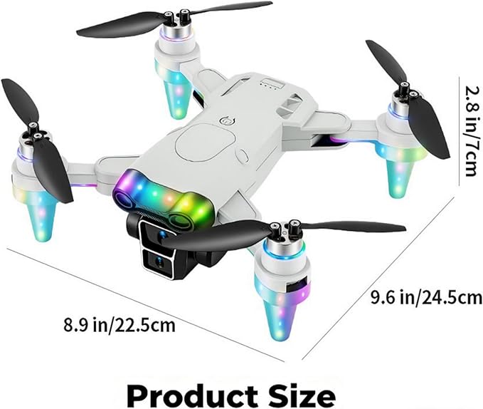 Drones for kids 8-12 with camera – Drone with camera for kids & Beginners, Mini kids drone with Fancy LED Lights, 2.4" Built-In FPV Screen, Dual Batteries, Indoor & Outdoor Toy Gift