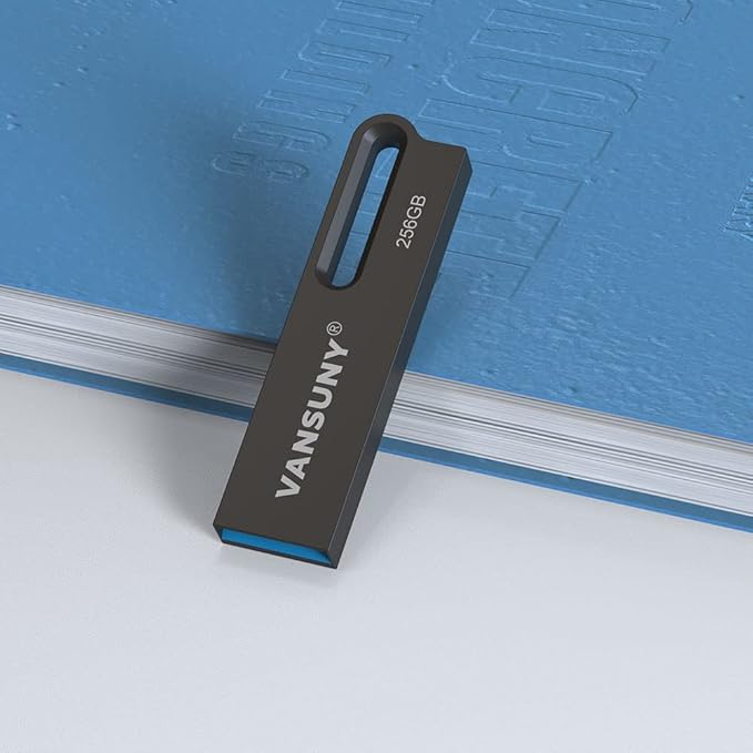 Vansuny 256GB USB 3.0 Flash Drive Metal Waterproof Flash Drive USB 3.0 Ultra High Speed Memory Stick, Portable Thumb Drive for PC/Tablets/Mac/Laptop