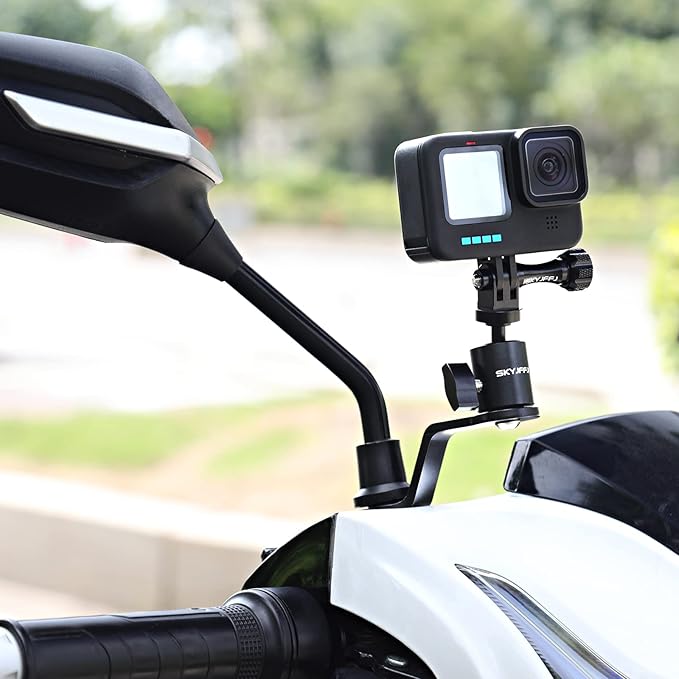 Motorcycle Sports Camera Holder Mount for Gopro Hero 13 12 11 10 9 8 DJI Osmo Insta360 AKASO and Other Action Camera