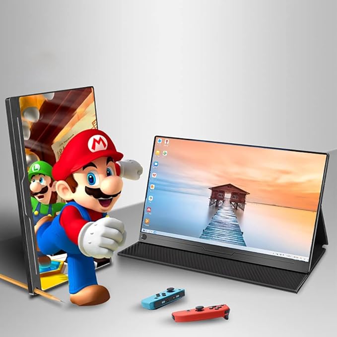 EDIY 17.3 inch 4K Screen HDR Portable Monitor Gaming FreeSync 3840x2160 External Display 100 Percent Adobe RGB IPS Eye Care Screen DP HDMI for Xbox PS4 PS5 Switch Laptop PC Phone Mac Raspberry Pi