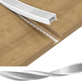BTF-LIGHTING Silicone LED Channel System 16.4Ft Flexible Milky White Cover DIY Spotless Tube for ≤30mm Width LED Strip,Neon Rope Light Channel Diffuser, for Kitchen Cabinet, Room, Patio(No LED Strip)