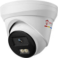 Anpviz 12MP PoE IP Camera Outdoor, 4096x3072@10fps, 134° FOV, Color Night Vision, Human Vehicle Detection, Turret Metal Wired Security Camera with Audio, Only Support 12MP NVR, IP67, IPC-D3012WD-SL