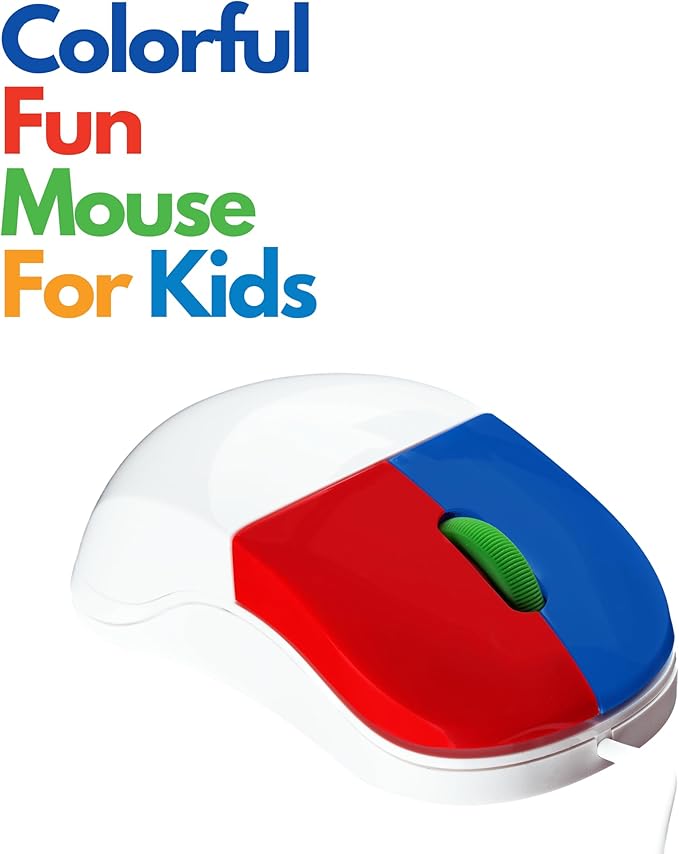 Clevy Kids Mouse - Colorful Ergonomic USB Wired Computer and Laptop Kids Mouse for School and Home - Children Friendly Mouse Compatible with Windows, macOS, Chromebook - Pack of 25 Mice