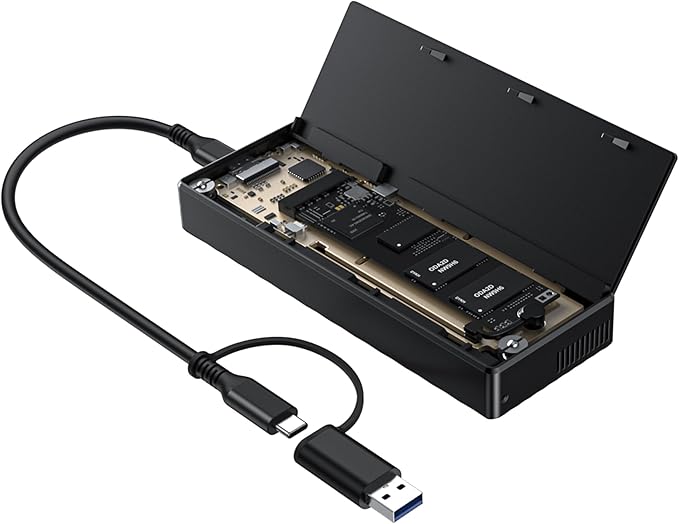 M.2 NVMe Enclosure,40Gbps M.2 Enclosure SSD Enclosure Compatible for M4/Pro/Max MacBook Mac mini,Support SSD Size 2230/2242/2260/2280 B+M M-Key PCIe Compatible with Thunderbolt 3/4/USB4/3.2/3.1