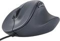 ELECOM Wired USB Ergonomic Shape Mouse, Silent Click, Right Hand, 2000DPI, 5 Buttons, Optocal Sensor, Compatible with PC, Mac, Laptop, EX-G, Msize Black (M-XGM30UBSKBK)
