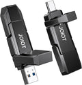 JOIOT USB C Flash Drive 512GB Up to 450MB/s Dual Type-C & USB-A USB 3.2 Solid State Drive USB-C Thumb Drive Compatible with iPhone 15/16/17 Series Smartphone Tablet Laptop Car Smart TV Game Console