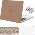 MOSISO Compatible with MacBook Air 13 inch Case M5 2026 M4 2025 M3 M2 2024-2022 A3449 A3240 A3113 A2681, Hard Shell&Keyboard Cover&Screen Film&Type C for MacBook Air 13.6 inch Case, Mocha
