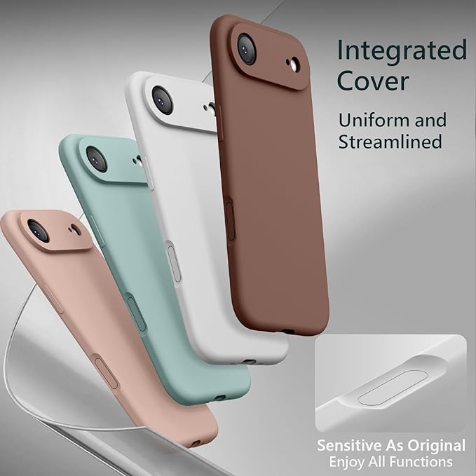 FireNova Magnetic for iPhone Air Case, Compatible with MagSafe, [Integrated Silicone Camera Control Button] [Camera Protection] Microfiber Lining Phone Case for iPhone 17 Air, 6.5", White