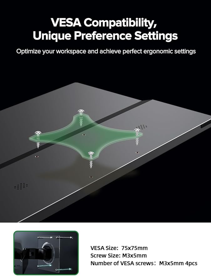 EVICIV Portable Monitor Touchscreen 15.6”, 125% sRGB 1080P IPS 10-Point Touch Screen Monitor, VESA & Case, MINI HDMI USB C, Ultra-Thin Travel Second Screen for Laptop, Computer, Game Consoles