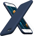 Miracase Ultra Slim Designed for iPhone SE Case 2022(3rd Gen)/iPhone SE 2020 Case(2nd Gen)/iPhone 7 Case/iPhone 8 Case with Screen Protector, Multi-Color Silicone Shockproof Phone Case(Dark Blue)