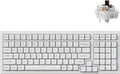 Keychron K4 Pro QMK/VIA Custom Wireless Mechanical Keyboard, Programmable Hot-swappable 100 Keys, RGB Backlight Wired Gaming Keyboard with K Pro Brown Switches for Mac/Windows/Linux - White