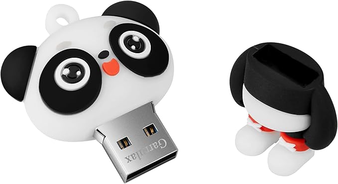 USB Flash Drives,Waterproof Silicone USB2.0 High Speed Thumb Memory Stick Pen Date Storage Pendrive U Disk (16GB,Panda Cat)