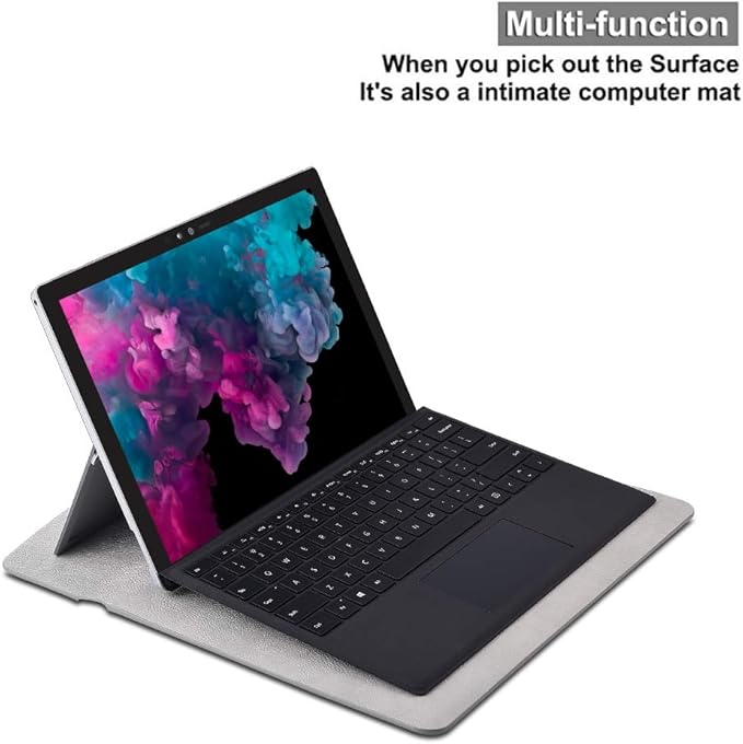 Surface Pro 11th/10/9/8/7/6/5/4/Pro X Sleeve case, for Microsoft 12-12.3-13 Inch Tablet Waterproof Ultrathin Carrying Cover with Small Bag (Palladium)