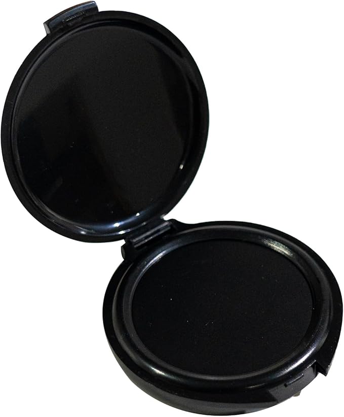 Fingerprint Ink Pad, Quick-Drying & Portable, for Office Notary Supplies, Identification Security ID & Law Enforcement Fingerprint Cards Stamp Pad (Black, 1 Pack