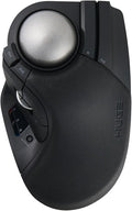 ELECOM Huge Plus Wireless Trackball Mouse, Ergonomic 52mm Large Ball, Multi-Connection Bluetooth, 2.4GHz Wireless, Wired, 10 Programmable Buttons, Rechargeable, Silent Clicks, for Windows PC Mac iPad