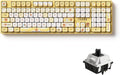 Akko Wireless Gaming Keyboard 5108B Plus Full Size Keyboard Bubu & Dudu Yellow Hot-Swappable Tri-Mode Mechanical Keyboard RGB Backlight, Piano Pre Lubed Switch