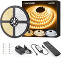 NOVOSTELLA 20ft Tunable White LED Strip Light kit Dimmable 3000K-6500K 24V LED Tape Light with Remote Flexible Rope LED Ribbon for Bedroom Home Lighting Mirror Kitchen Bar Cabinet Daylight Warm White