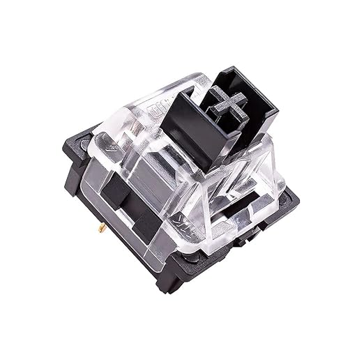 OUTEMU (Gaote) Black Switches - 20 Pack -3 pin DIY Replaceable Linear Heavy 60g Force Key Switches Replacement Switches or Mechanical Keyboard