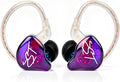 YINYOO KZ-ZST Colorful Hybrid Banlance Armature with Dynamic Ear Earphone 1BA+1DD HiFi Headset KZ in Ear Monitor Headphone Wired Earbuds IEM Earphone Gaming Ear Buds (Colorful/zst Without Microphone)