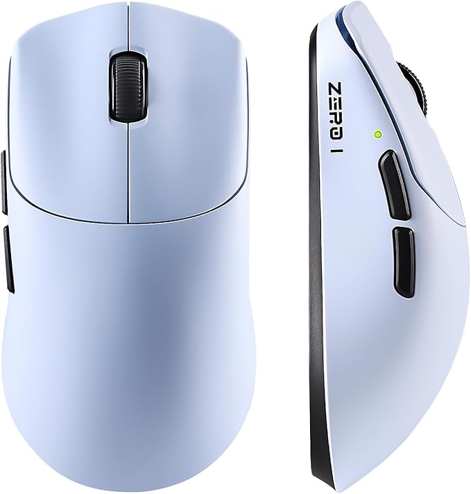 Zero 1 Pro Gaming Mouse,55g Ultralight Wireless Mouse, PAW3311 12K DPI, Tri-Mode 2.4G/Bluetooth/USB-C,Programmable Ergonomic Design,for Laptop/PC/Mac(Blue)