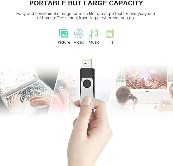 KEXIN 16GB Flash Drive 2 Pack USB 3.0 Flash Drive 16G Thumb Drive Jump Drive Memory Stick Data Storage Pen Drive Black Blue