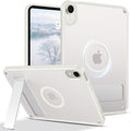 Telaso for iPad mini 7 A17 Pro 2024/iPad Mini 6 2021 Case, iPad mini 7th/6th Gen Magnetic Case with Invisible Portrait/Landscape Stand Translucent Matte Back Soft TPU Bumper Protective Cover, Stone