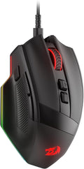 Redragon M923 Wired RGB Gaming Mouse, Optical Ergonomic Mouse with Max 24,000DPI, High Precision Sensor SG8960, 8 Macro Buttons, Software Supported