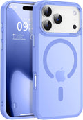 Newfuture Magnetic for iPhone 17 Pro Max Case [Compatible with Magsafe] [Military Grade Drop Protection] Translucent Matte Anti-Scratch Shockproof Protective Phone Cover 6.9 Inch, Light Purple