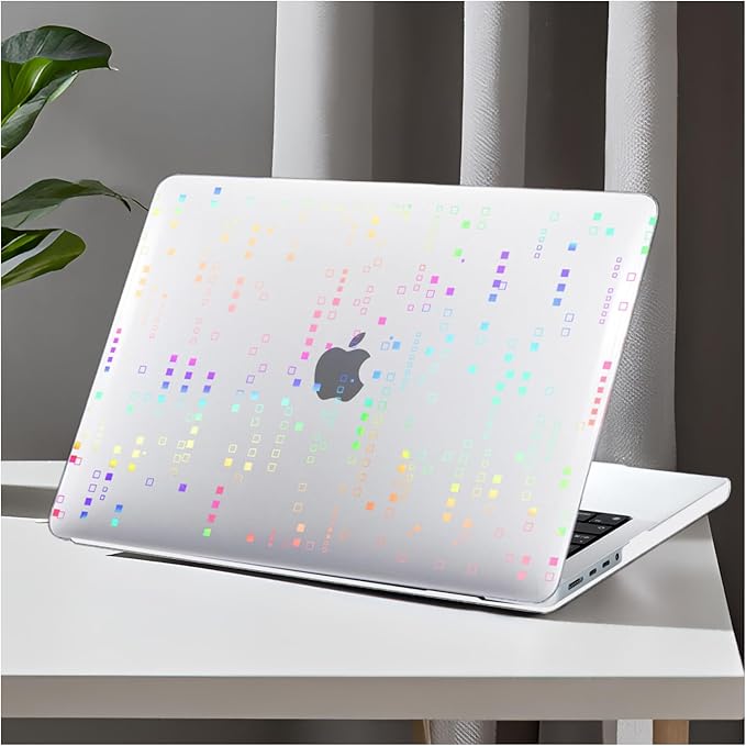 DTangLsm for MacBook Pro 14 inch Case 2026 M5, 2025-2021 M4 M3 M2 M1 A3426 A3427 A3434 A3112 A3185 A3401 A2918 A2992 A2779 A2442, Plastic Hard Cover for MacBook Pro 14 Case&Keyboard Skin, Squares
