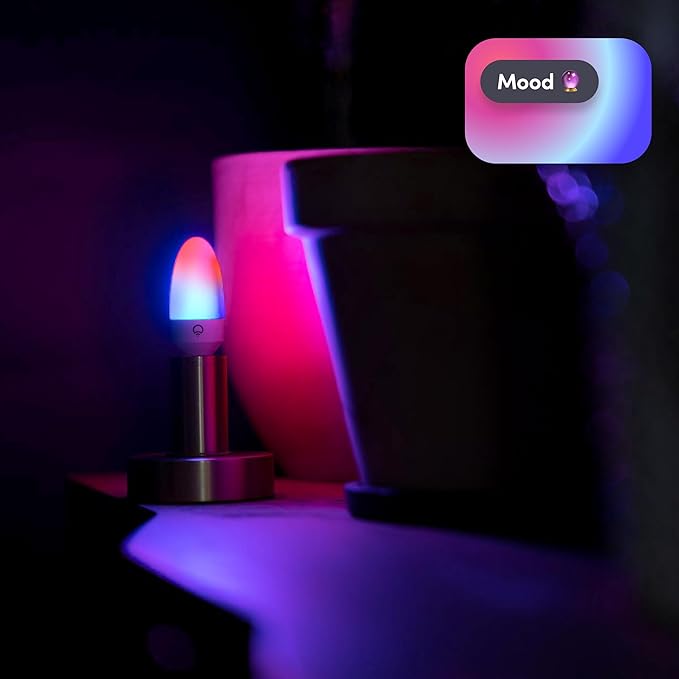 LIFX E12 Candle Color Wi-Fi Smart LED Light Bulb, PolychromeColor, Multi-Zone Dimmable, No Hub Req, App & Voice Control, Compatible with Alexa, Apple HomeKit, Google Assistant & Microsoft Cortana
