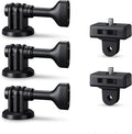 (3+2) 1/4"-20 Tripod Mount Adapter + Action Camera Tripod Adapter Mount Kit, Adapter Sets for Action Camera GoPro Hero 12 11 10 9 8 7 6 5 DJI Osmo Action 4 3 Insta360 Ace Pro