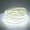 AC 110 Volt LED Light Strip Flexible Cuttable 6.56 ft Outdoor LED Lights Waterproof IP67 SMD 5730 120LEDs/m 6000K Cold White Rope Lights for Bedroom Wall Kitchen Cabinets Home Decor