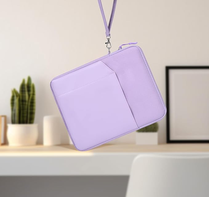 CAAORDKSO 7-8 Inch Tablet Sleeve Bag Carrying Case for iPad mini (A17 Pro) 8.3", iPad mini 6/5/4/3/2/1, Samsung Galaxy Tab S2 8.0, Tab A 8.0, ZenPad Z8s 7.9, Amazon Fire HD 8 Tablet Case, Purple