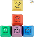 OEM Profile Pac-man Five Dye PAC PBT Key caps Custom Sublimation keycaps for MX Mechanical Gaming Keyboard (OEM Pac-man 5 Keys)