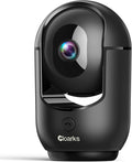 Cloarks 2K Pan/Tilt Security Camera, WiFi Indoor Cameras for Home Security with AI Motion Detection, Pet/Dog/Baby Camera with Phone App, 2-Way Audio, 24/7, Siren, TF/Cloud Storage (Black)