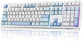 MechLands EPOMAKER TH108 Full Size Mechanical Keyboard, Wireless Gaming Keyboard, 8000mAh Battery, Creamy Gasket, 108 Keys, Hot Swap, Custom Driver, RGB Backlights (Blue&White, Sea Salt Silent Switch)
