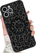 KANGHAR Case for iPhone 16 Pro Phone Case [Compatible with Magsafe] Leopard Printed Pattern Cute Cheetah Protective Magnetic Case for Girls Women Men 6.3"